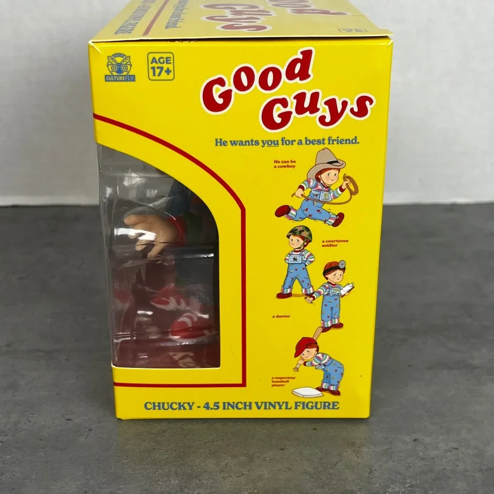 CultureFly Chucky Good Guys 4.5 Inch Vinyl Figure Childs Play Horror Collectible
